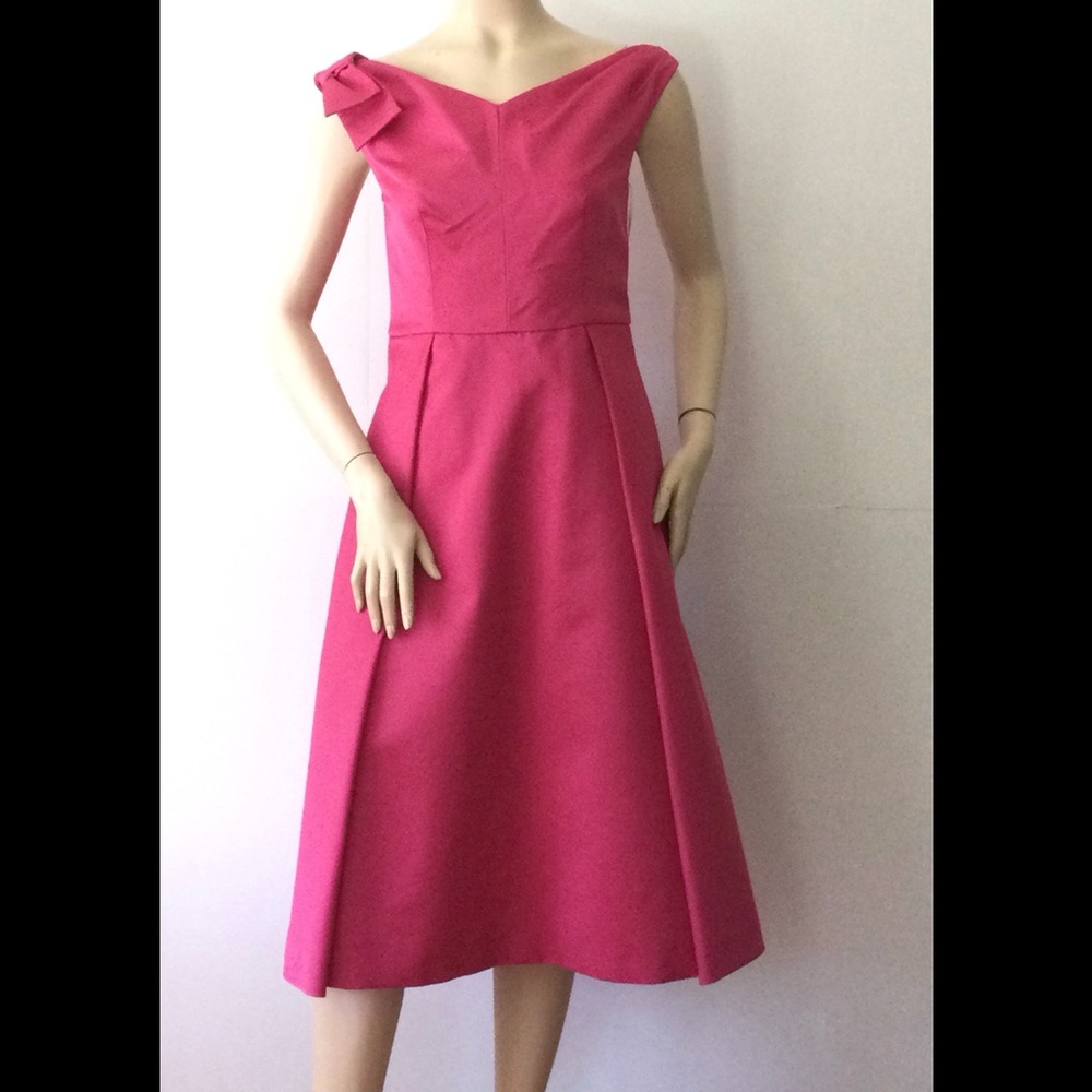 PRADA Special Edition One Shoulder Bow, Fit & Flare Dress (Size 40)